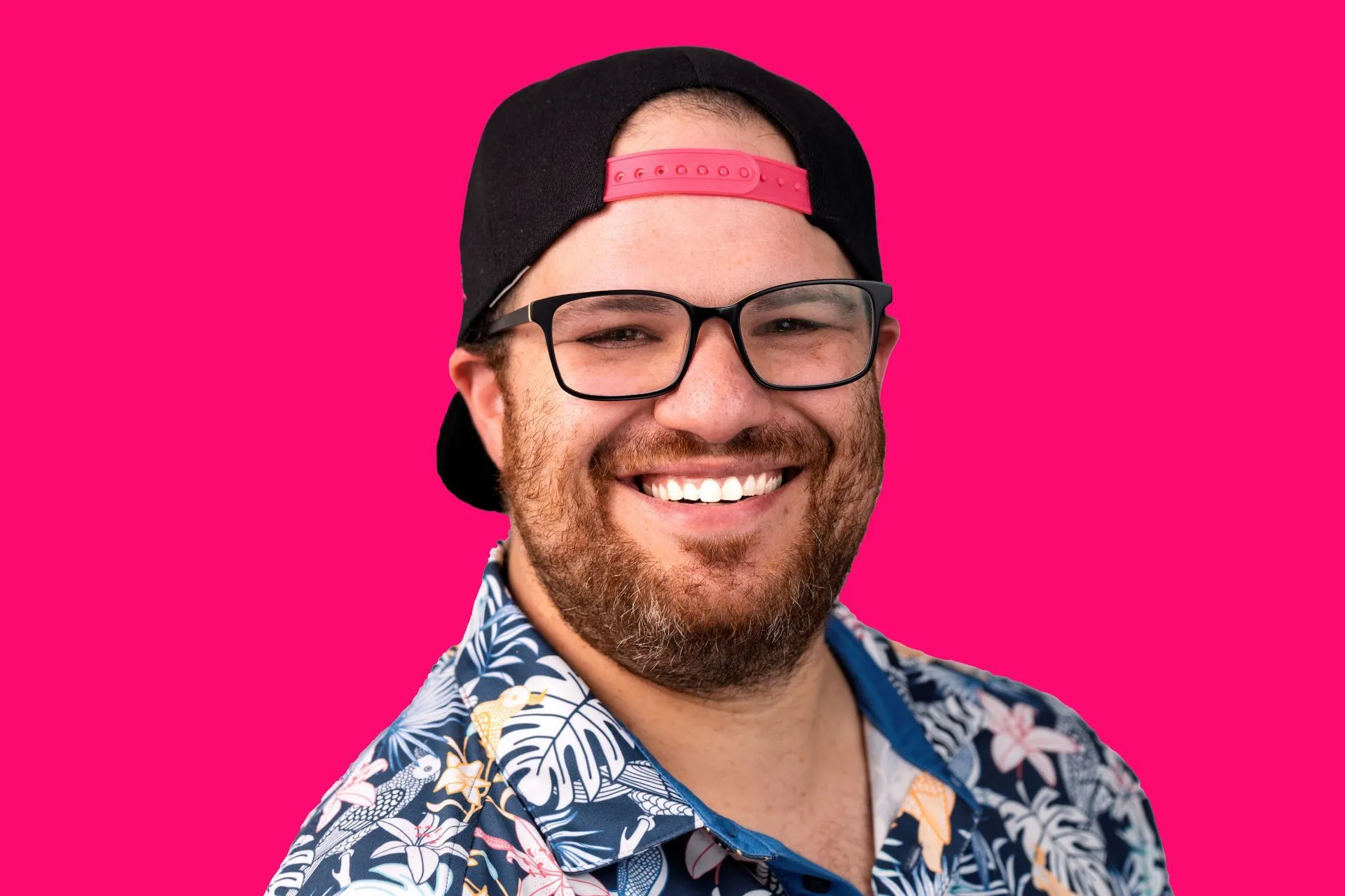 AJ Oberlender smiling in a portrait photo