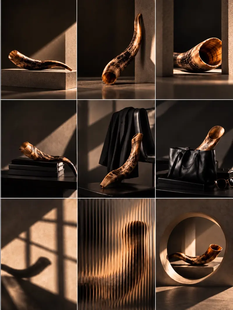 A shofar photo shoot